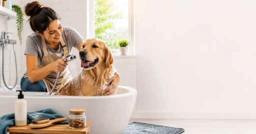 How to Bathe a Dog at Home