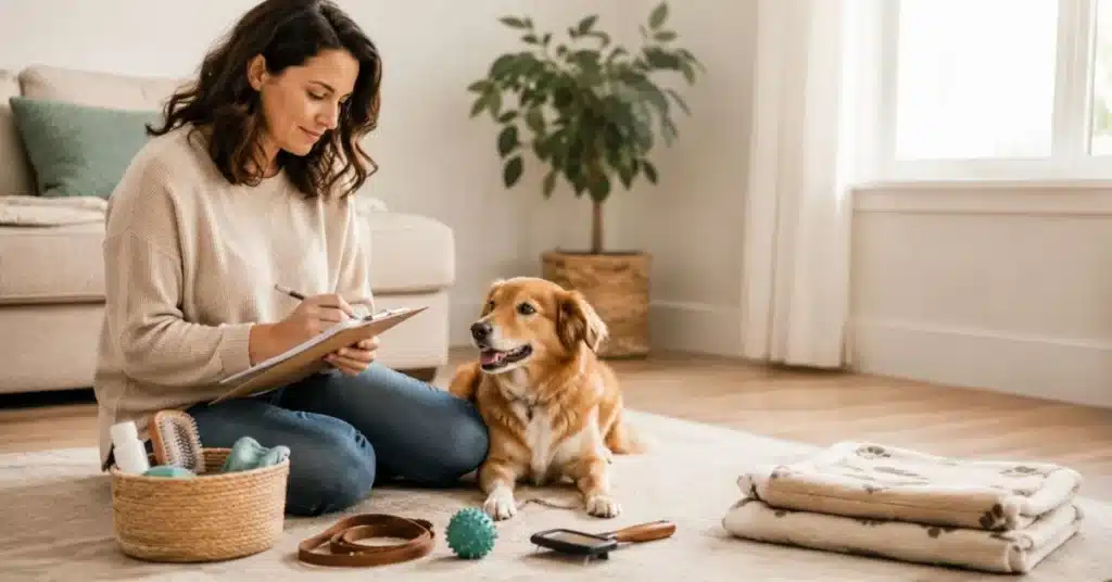 weekly dog care checklist