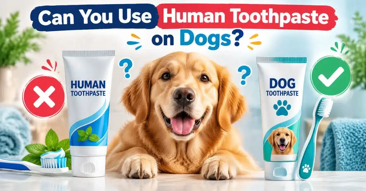 can you use human toothpaste on dogs